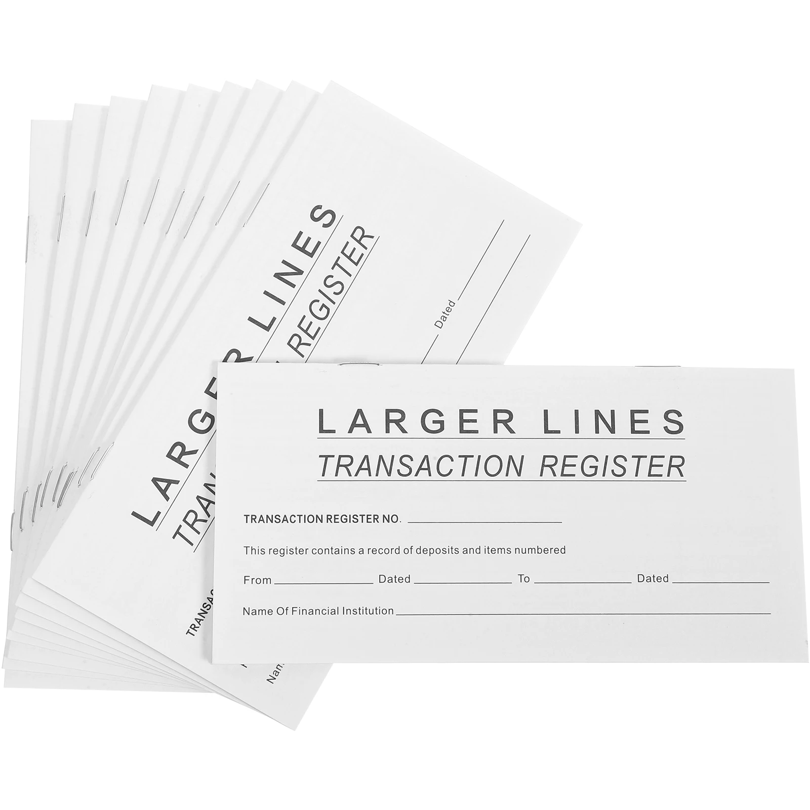 

10 Check Register Books White 03 80 Pages Financial Management User Friendly Expense Notebook Transaction Organizer