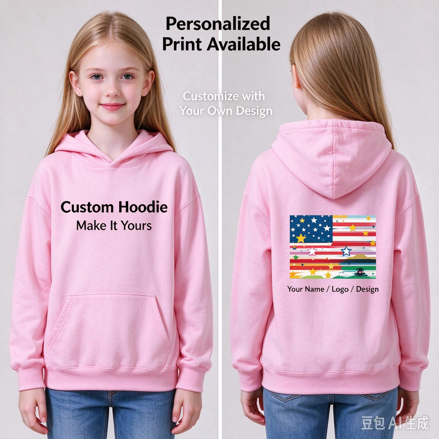 Kids Customize Personalize Hoodies&T-shirts&Sportsuits Children Streetwear Birthday Gift Daily Training Clothes