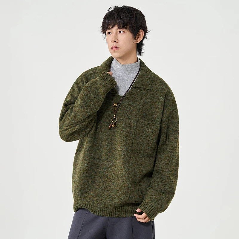 

Новый мужской модный и стильный пуловер, удобный универсальный зимний дышащий и качественный теплый топ