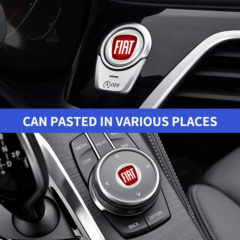 1/2/5/10PCS Car Stickers Car-Styling Logo Interior Decorative Accessories For Fiat Honda Jaguar Ford JEEP Acura Subaru Suzuki - view 4