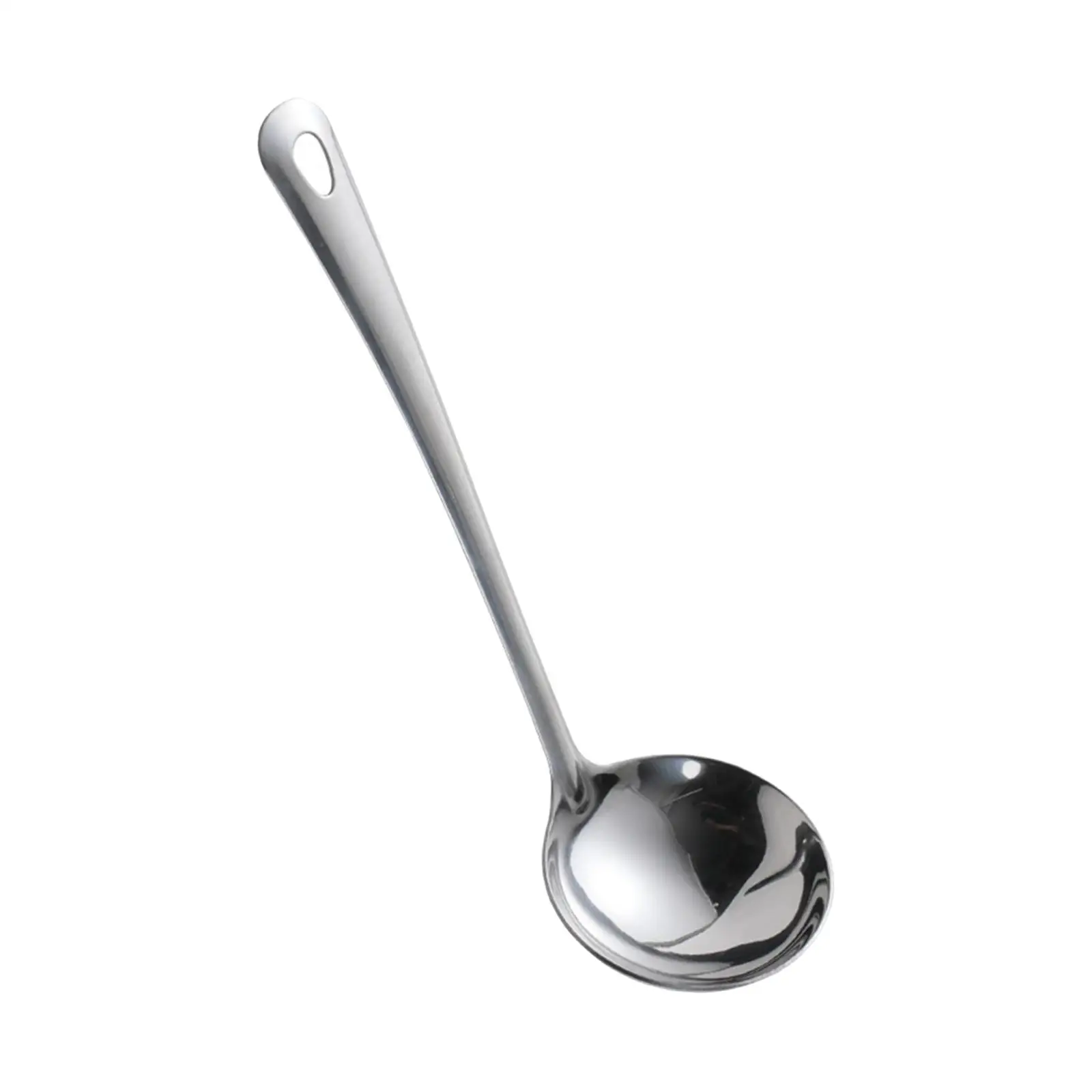 Soup Ladle Spoon Stainless Steel Long Handle Serving Spoon for Salad Dressing Gravy Sauces Pancake Batter Home