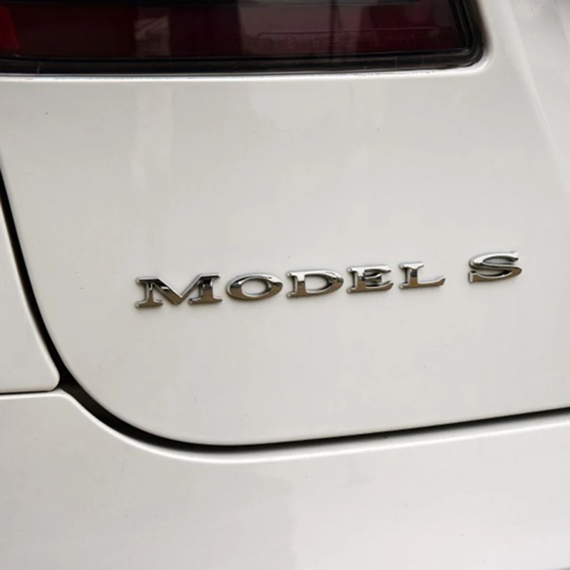 MODEL 3 5 S MODEL X Letters Emblem for Tesla Car Styling Refitting High Performance Trunk Logo Sticker Chrome Black Red