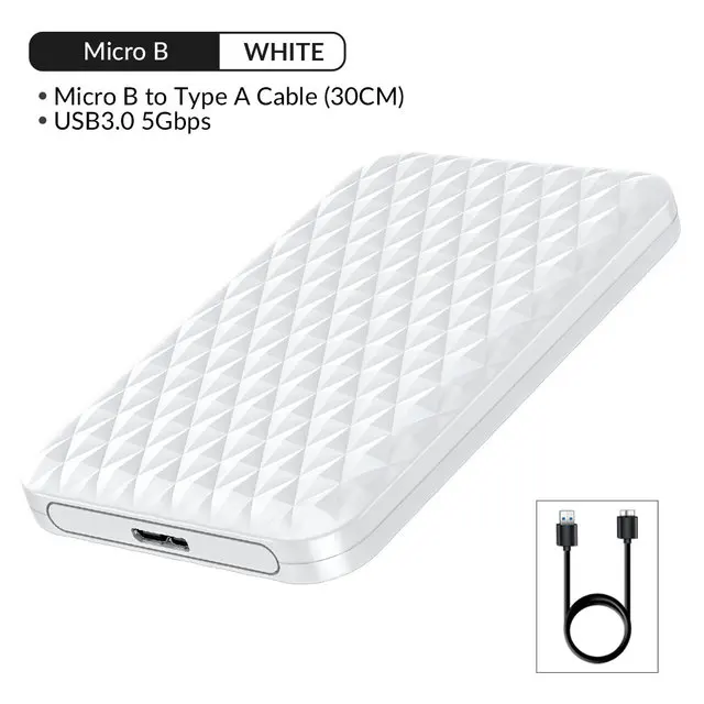 ORICO 2,5-Zoll-HDD-Gehäuse Typ C Externes Festplattengehäuse SATA zu USB 3.1 HDD-Gehäuse Box für SATA HDD SSD-Gehäuse Unterstützung UASP