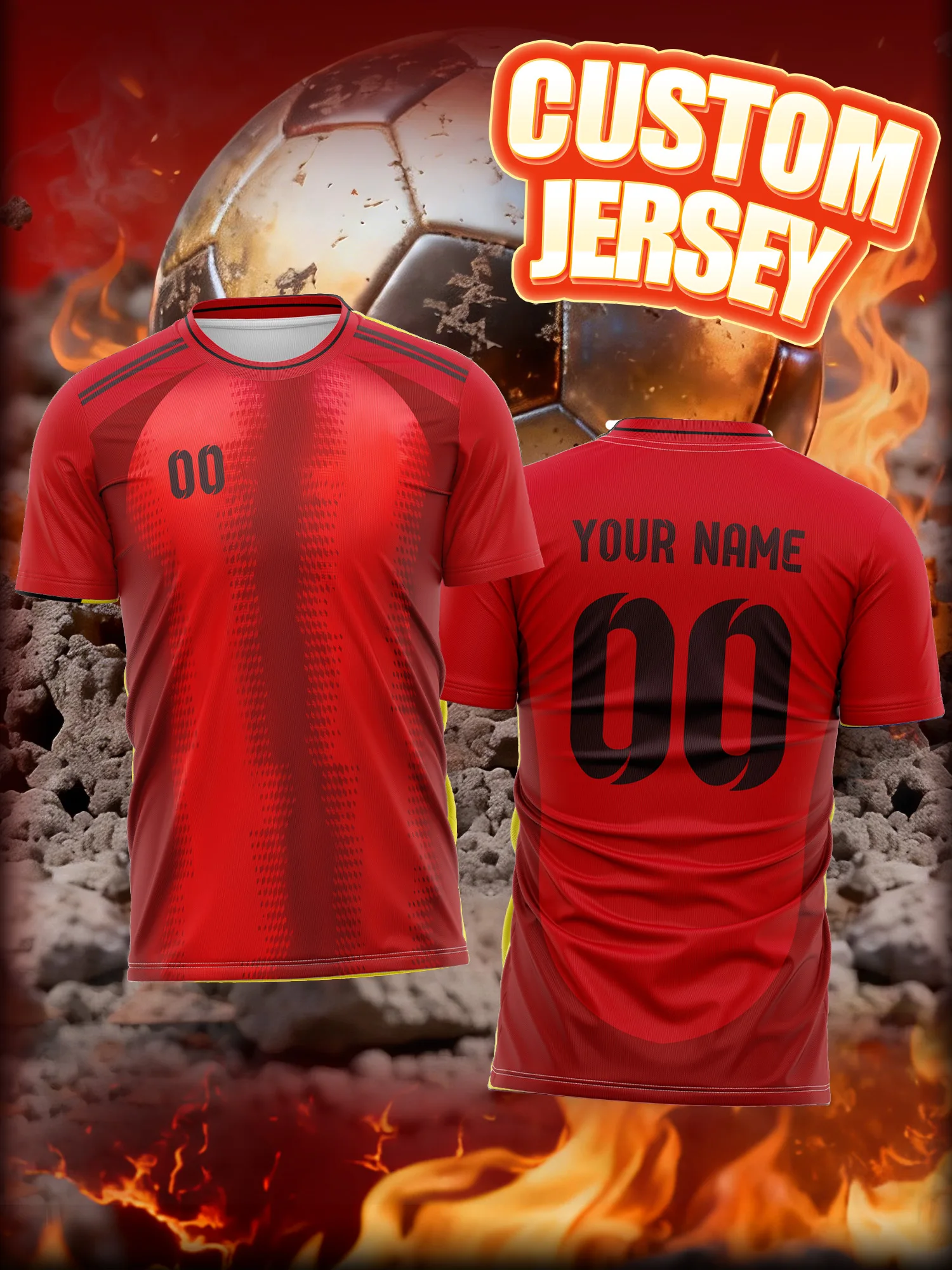 

Футболка для футбола с индивидуальным изображением, номером и именем, с блестящим принтом, модная спортивная одежда для детей.