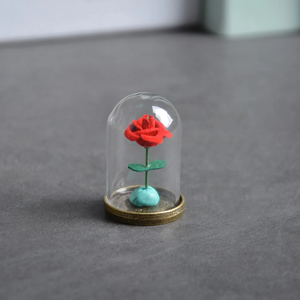 

Preserved Rose in Glass Eternal Flower Decor Chic Romantic Gift for Valentines Day Wedding Birthday Party Decoration