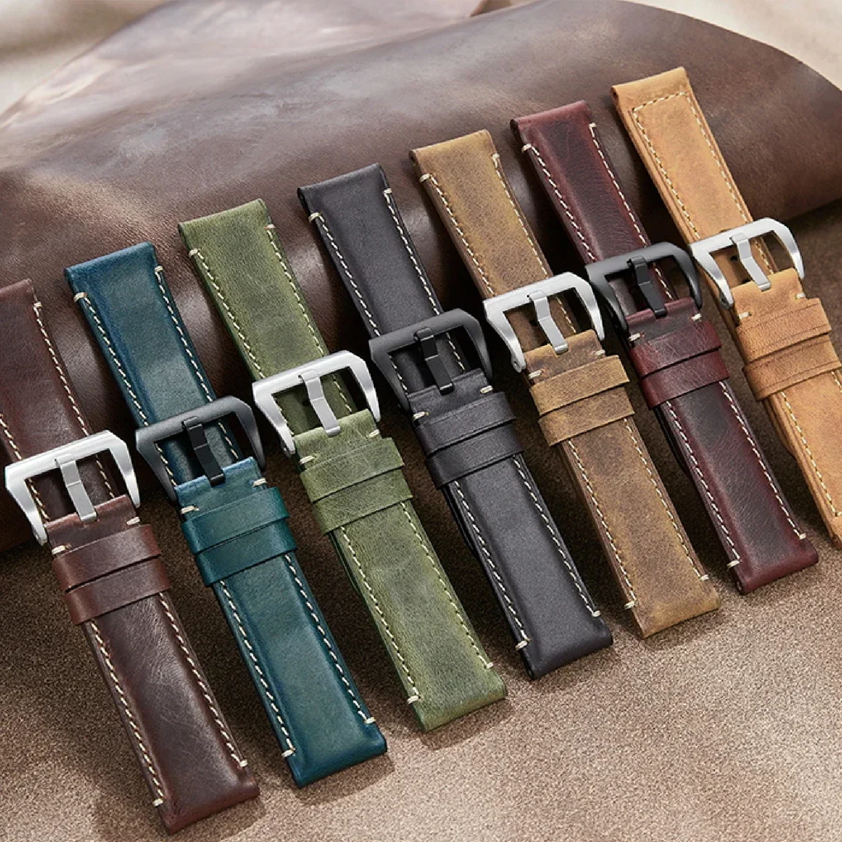 ساعة لحارس الساعة 316L من الفولاذ المقاوم للصدأ مشبك حلقة حامل معدني لساعة 18*20*22*24 دبوس مشبك ساعة