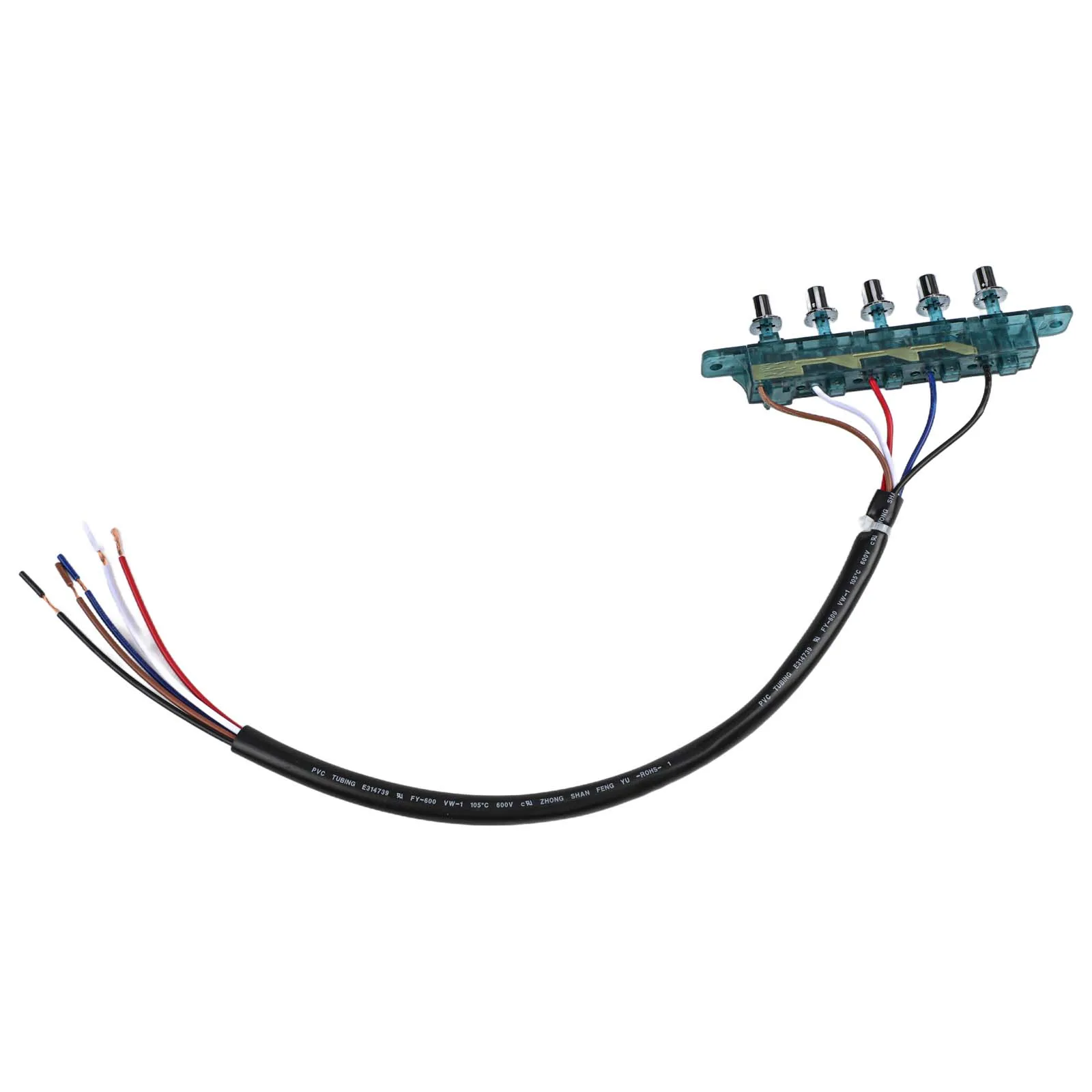 Range Hood Switch Panel with Three Function Buttons One Light Switch and One Safety Lock for Standard Installations