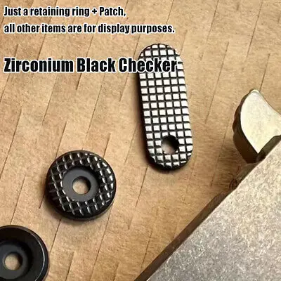 1 Pc Custom Made DIY Clip Hole Patch + Retaining Ring for Rick Hinderer XM18  Knifes Accessories