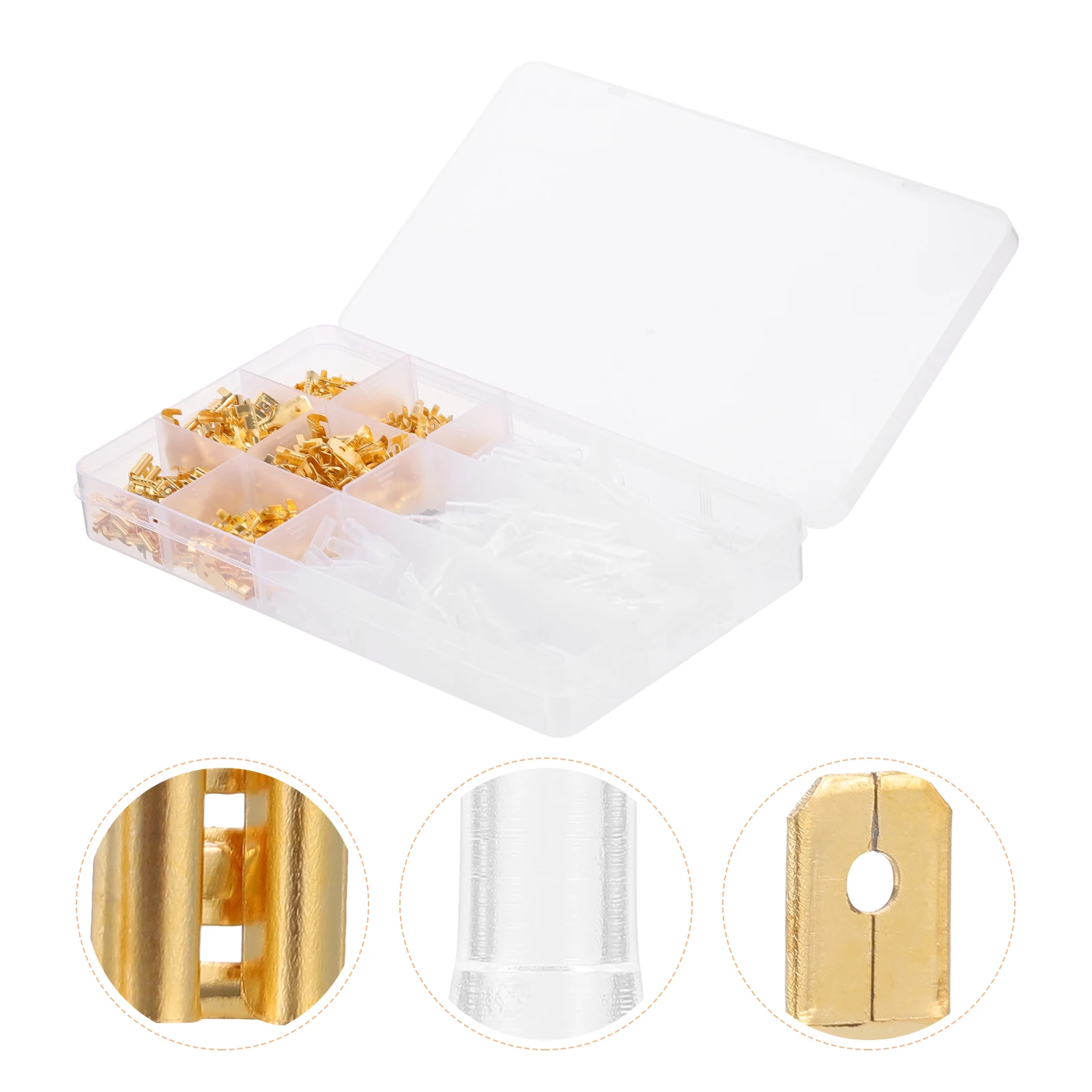 

Blade Terminal Crimp Terminals 2.8mm 4.8mm 6.3mm Female Male Wire Connectors Insulated Sleeves Electrical Kit Speaker Connector