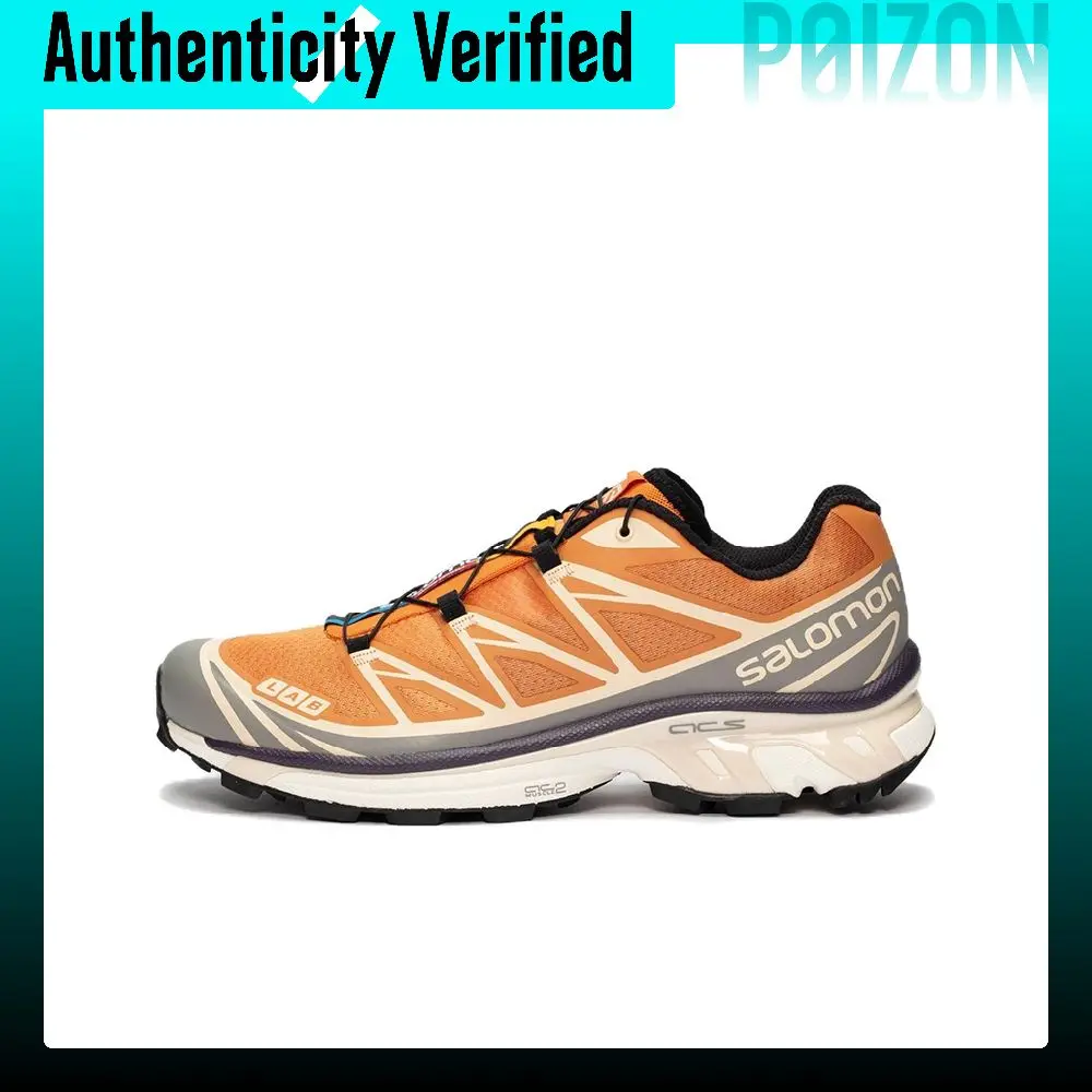 SALOMON XT 6 Fabric Cushioning Slip Resistant Abrasion Resistant Low top Casual Trail Running Training City Commuting L41709900