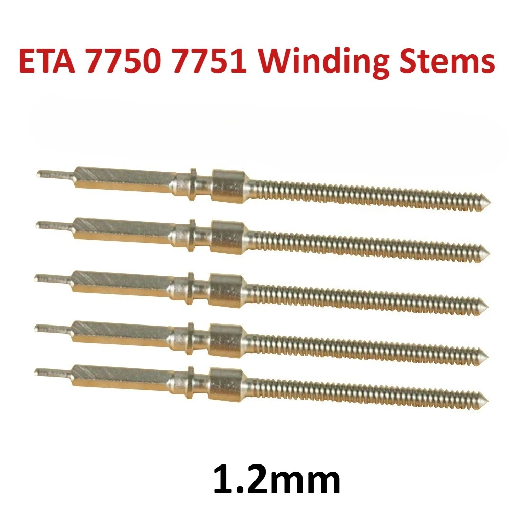 

2/5Pcs Winding Stems for ETA 7750 7751 Movement Repair Parts Replacement 1.2mm Watch Stem Parts