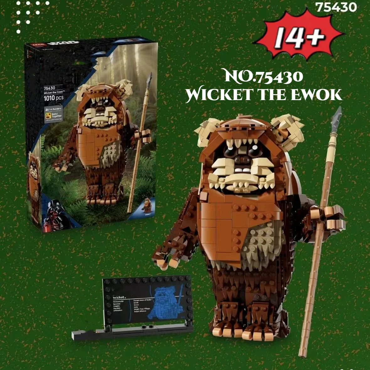 FIT 75430 Star Battle Wicket modèle blocs de construction brique construit personnage ours assemblage jouet enfant adultes cadeaux d'anniversaire de noël