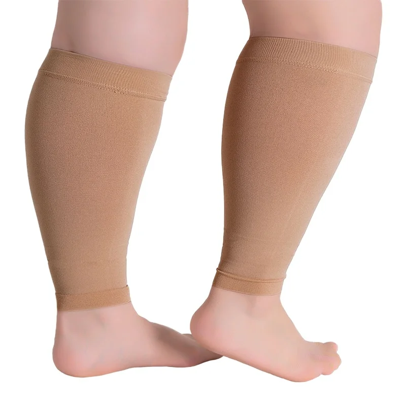 1 Pair Fitness Running Compression Sleeves Leg Calf Men 20-30mmHg Toeless Stockings Medical Varicose Veins Sock