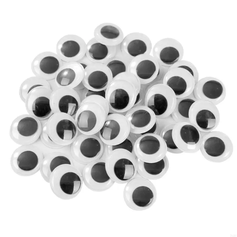 

76HF Plastic Eye Set for DIY Crafts Wiggle Eyes Sticker Plastic Safety Eyes DIY