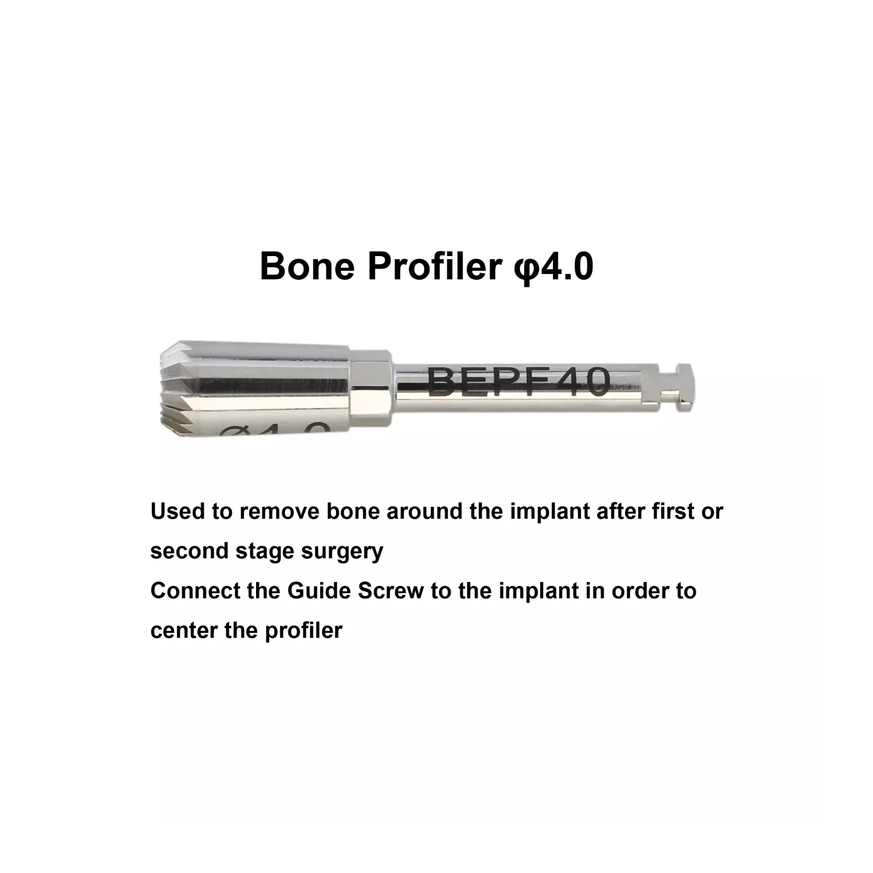 Dental Implant Bone Profiler 4.0 Guide Screws Mini & Regular Surgical fit Hiossen OSSTEM