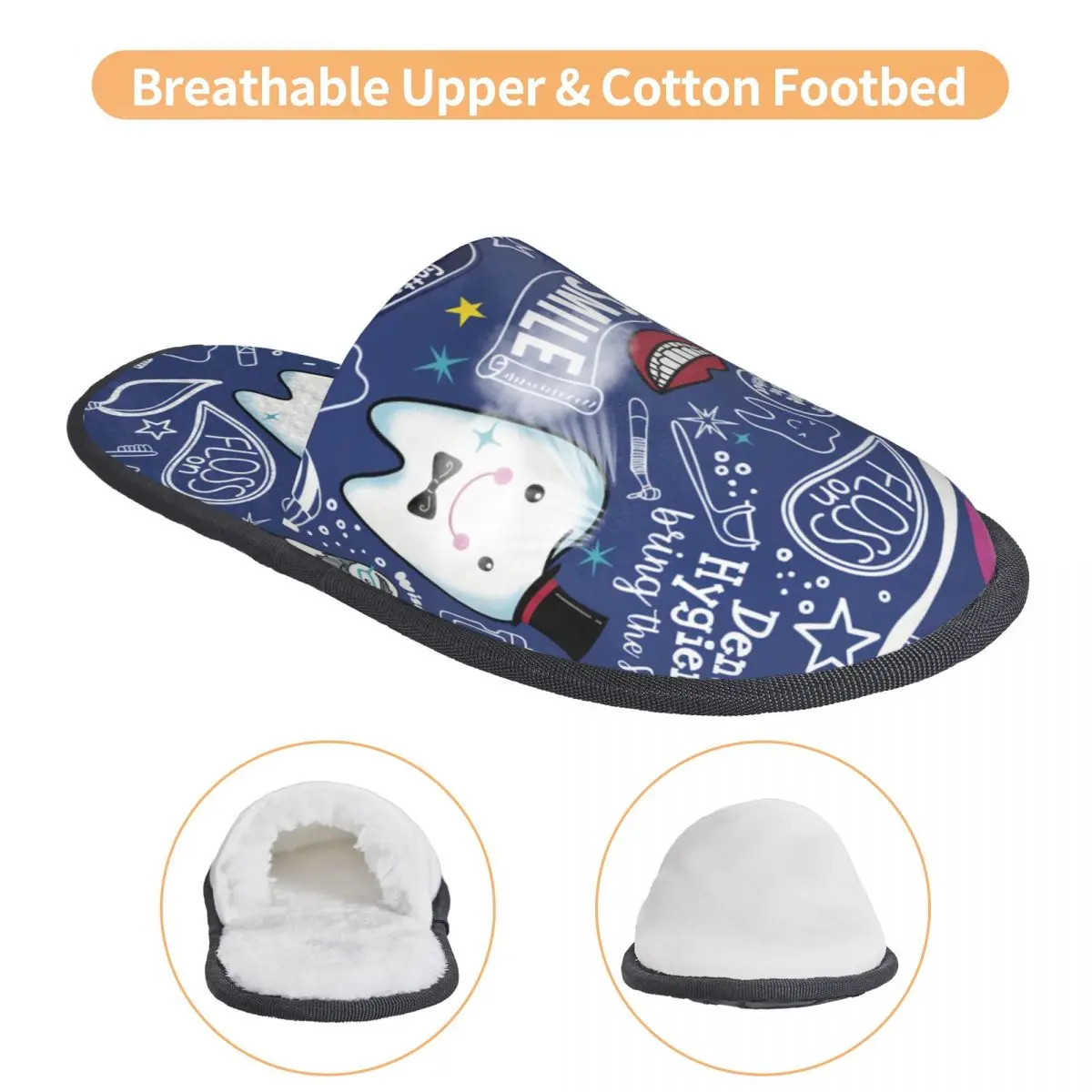 طب الأسنان لطب الأسنان، جرجر مريح مع شباشب من إسفنج الذاكرة، أحذية منزلية للسبا