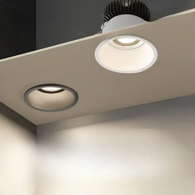 Full spectrum embedded living room hill spotlight wall washer plaster light narrow side eye protection anti-glare bedroom
