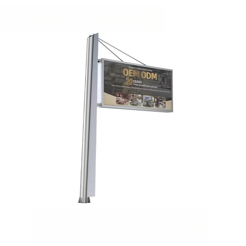 Custom Freestanding Steel Structure Billboard LED Display Screen IP65 Weather Resistance Traditional Outdoor Advertising for