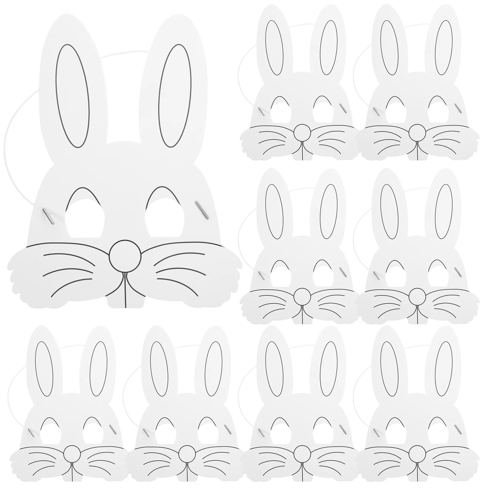 

10Pcs Children's DIY Mask Craft Set Painting Art Activity Kit for Toddlers Creative Educational Game Safe Non-Toxic Material Fun