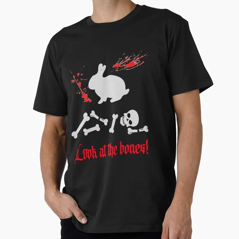 Look at the bones! Funny Monty Python Gift T-shirt Short Sleeve Tee British Comedy Graphic clothes US size Tops S-6XL