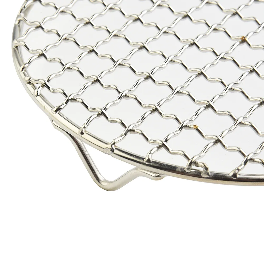 Round Cooling Baking Rack Stainless Steel Wire Grid Cooling Tray Cake Food Oven Kitchen Pizza Bread Barbecue Holder Shelf