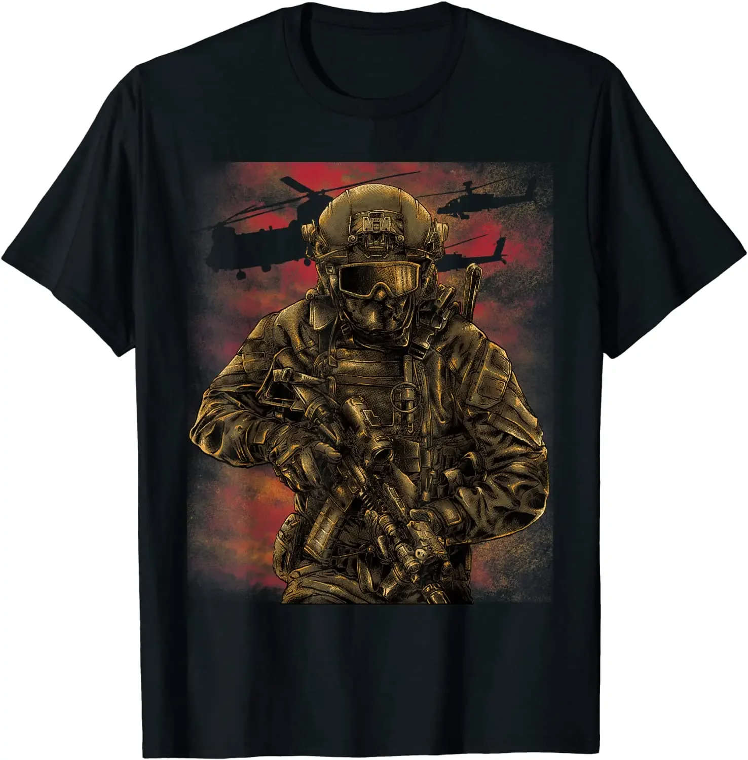 

Army Soldier Military Unit Special Forces Military T-Shirt Short Sleeve Casual Cotton O-Neck Men Clothing Shirts