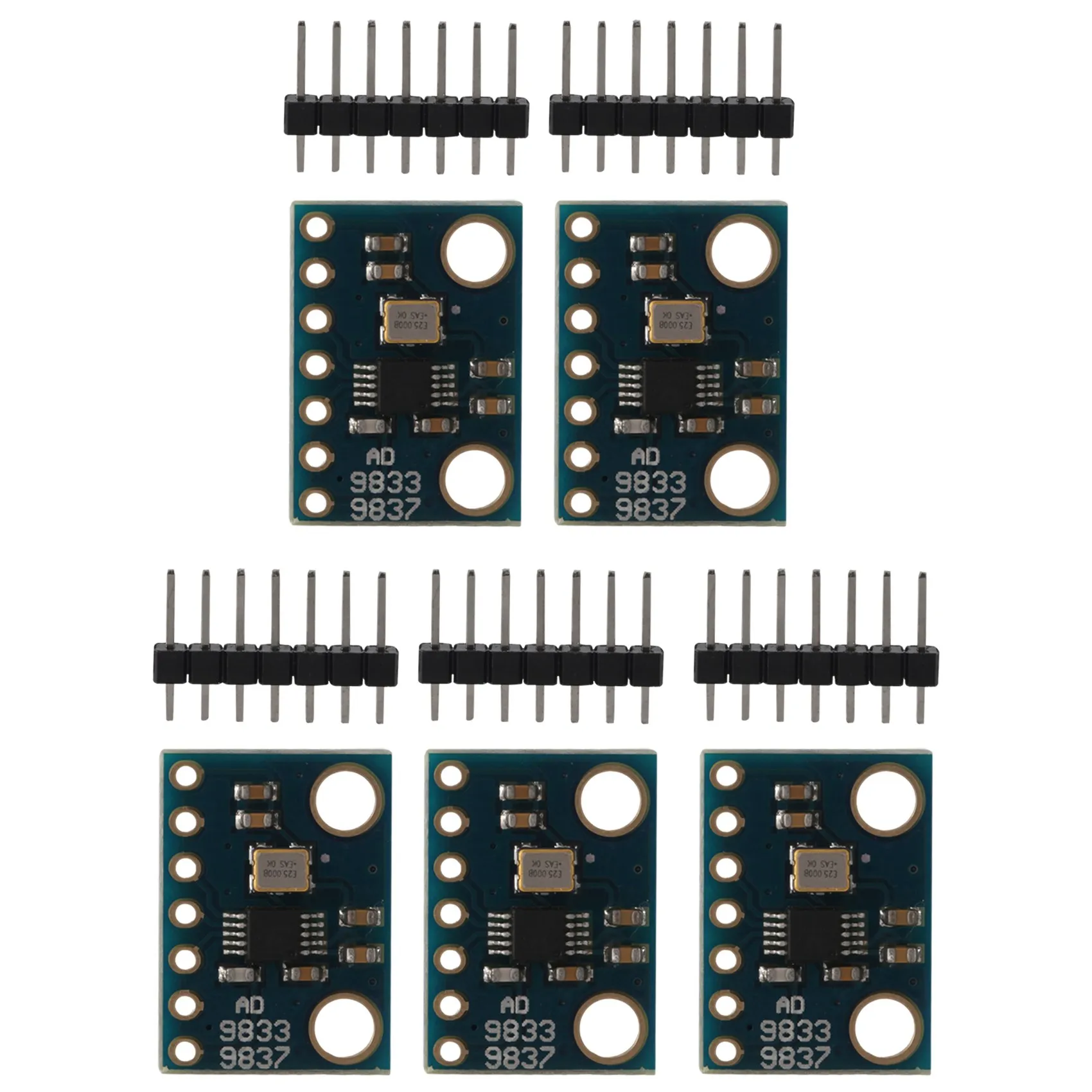 A04I 5Pcs AD9833 Programmable Microprocessors Serial Interface Sine Square Wave DDS, Signal Generator Module