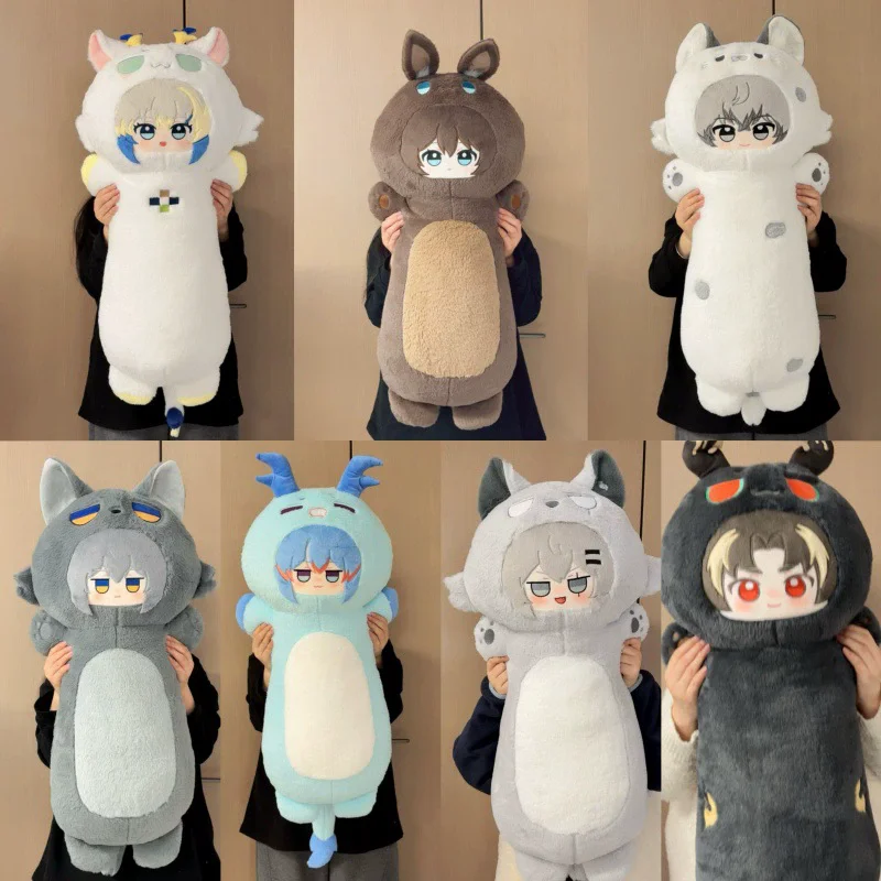 

Arknights Amiya Cosplay Long Sleep Pillow Stuffed Plushie Cute Fluffy Doll Soft Sofa Cushion Nap Sleeping Toys for Home Bed