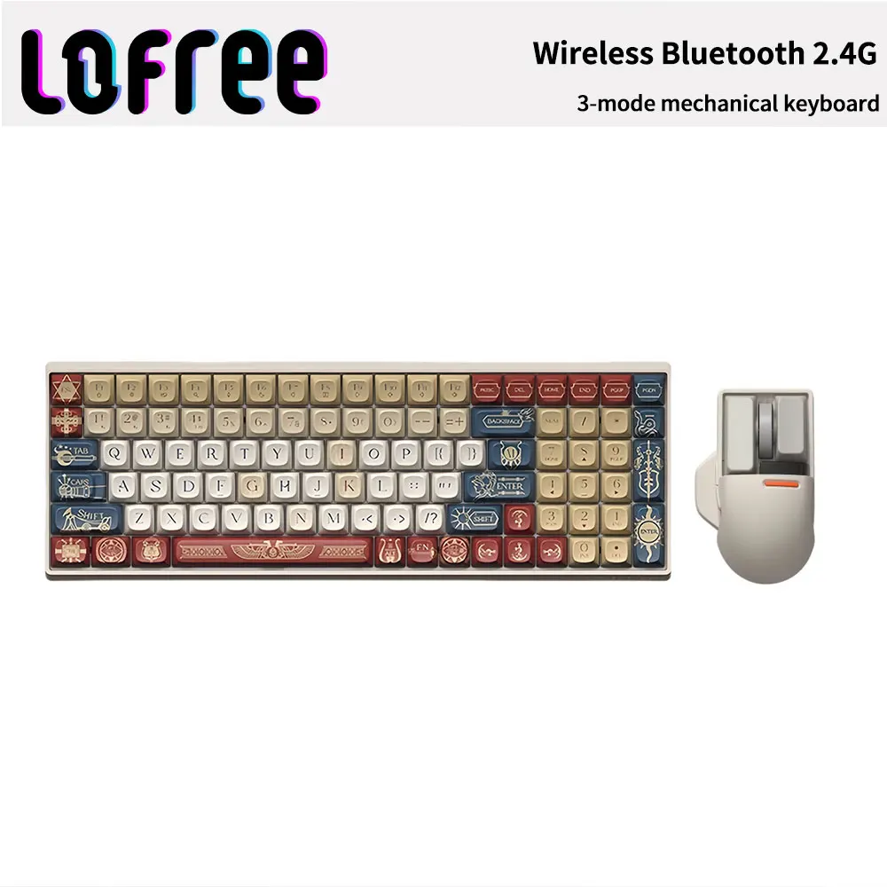 

Lofree Wireless Bluetooth Gaming Keyboard 2.4G 3-Mode Mechanical Keyboard USB Recharge 68/100 Keys Compatible for PC Laptop