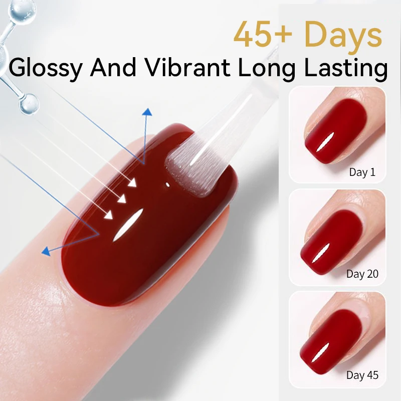BORN PRETTY 100ml Super Top Coat Gel Nail Polish 6 in 1 Nail Gel for Tips Extend Manicure Strengthener Long Lasting Function Gel