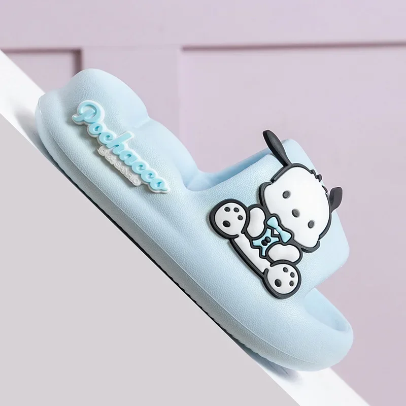 Summer Kids Home Shoes Flip Flops Baby Girls Slippers for Children Cartoon Unicorn Bathroom Antislip Thick Sole Slides 2-8 Years