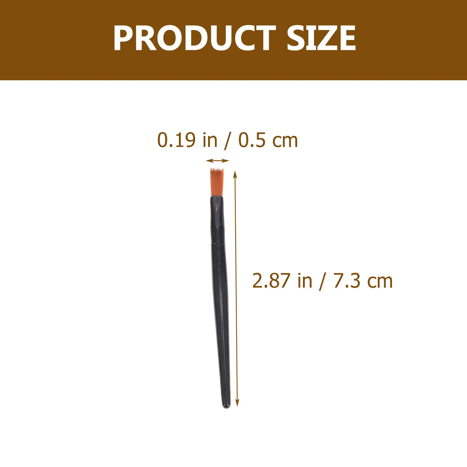 100 stuks professionele lippenborstel in zwarte aluminium buis, mini-wand met fijne punt voor lipglossbalsem, oogschaduw, dagelijkse make-upkit