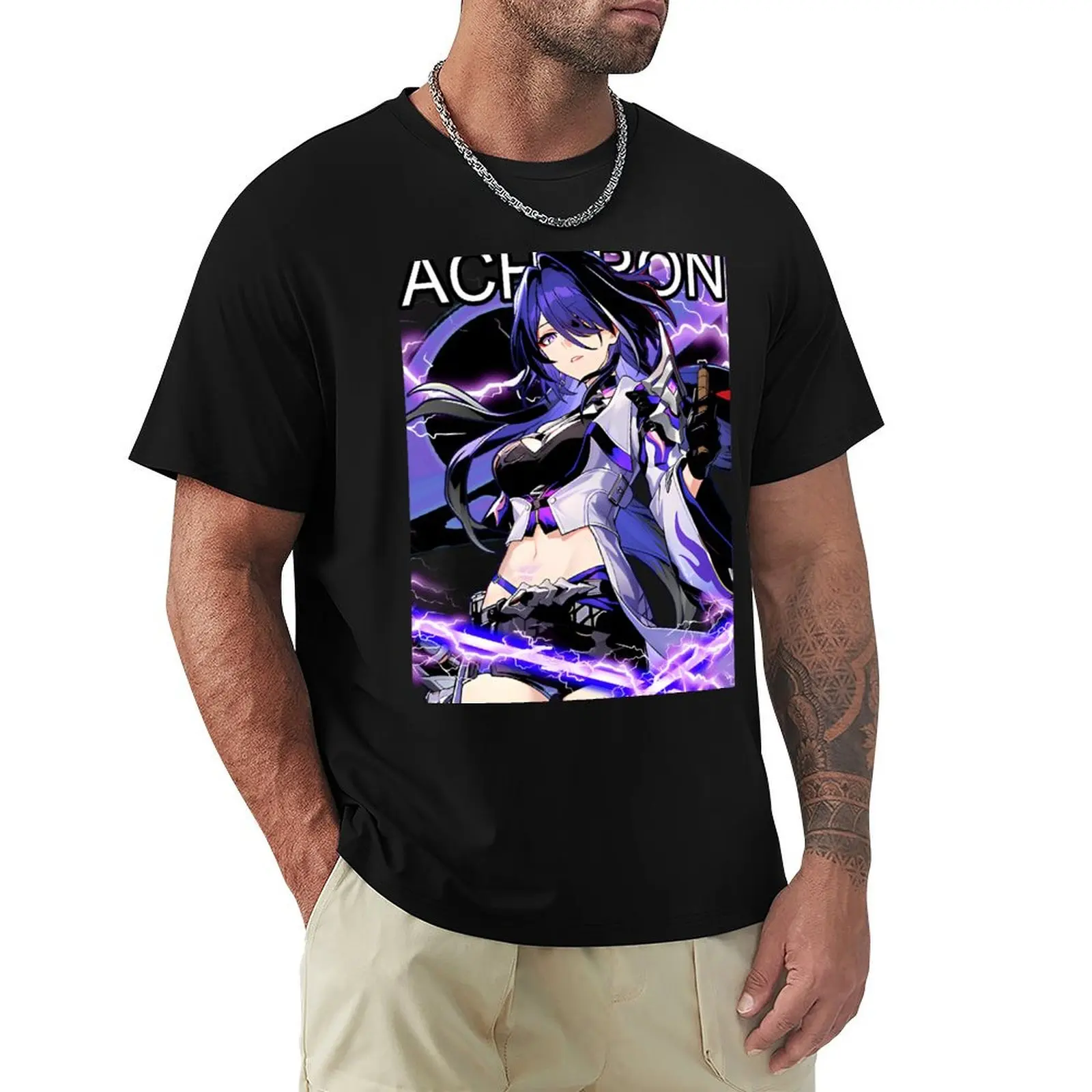 

Acheron honkai star rail Shirt fan honkai star rail stickers Acheron star rail case T-Shirt Stylish Print Short Sleeve Tee