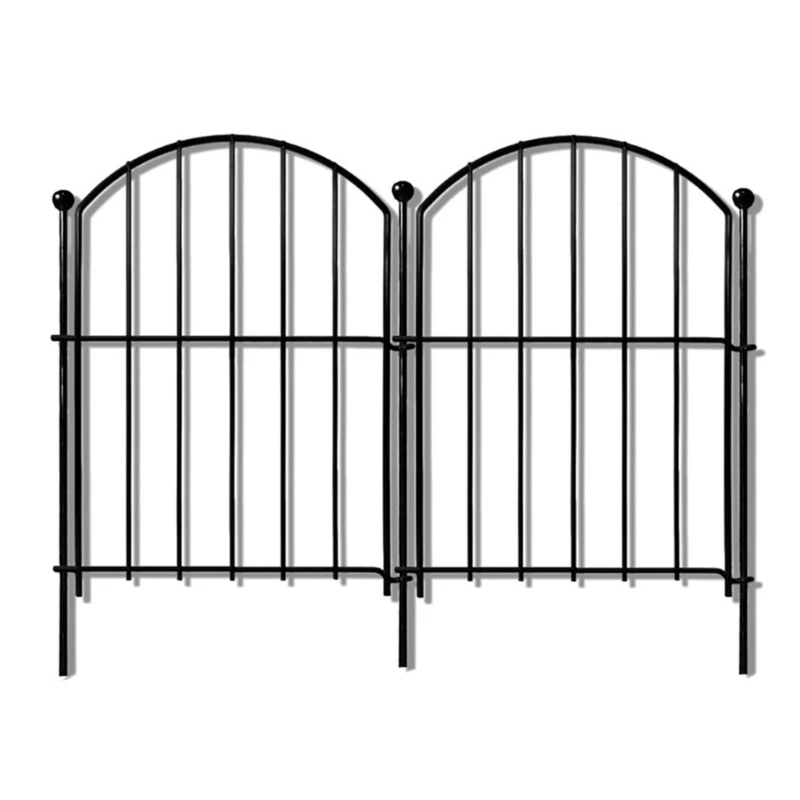 Decorative Garden Fence Panel Metal Fence Wire Fencing Flower Barrier Section