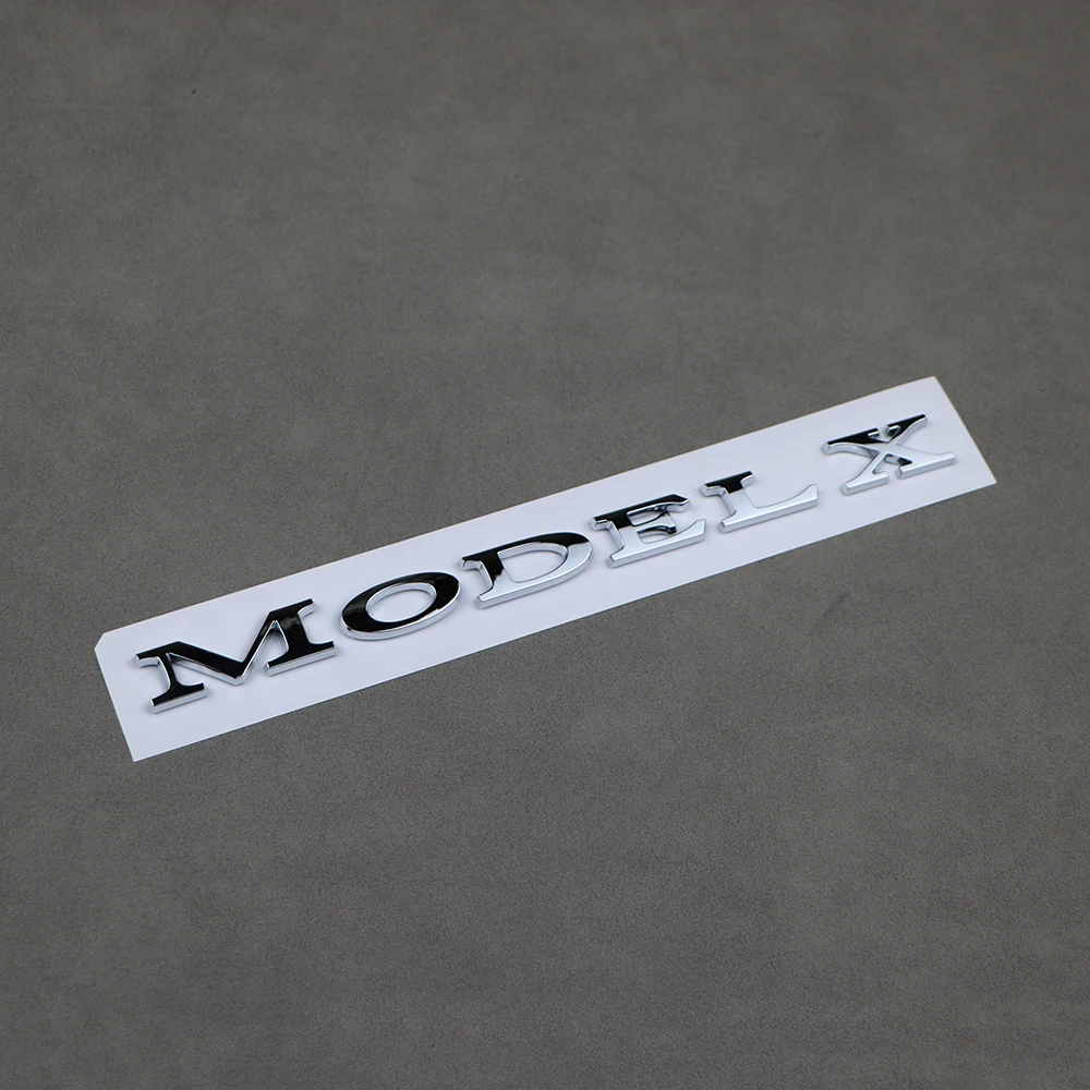 Rear Trunk Emblem Logo Badge Sticker For Tesla Model X