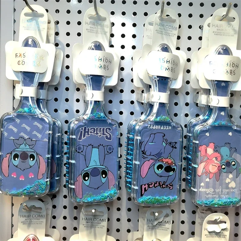 Sisir udara Disney Stitch, sisir kartun Lilo & Stitch modis, pijat kepala rumah tangga, sisir bantalan udara, hadiah liburan