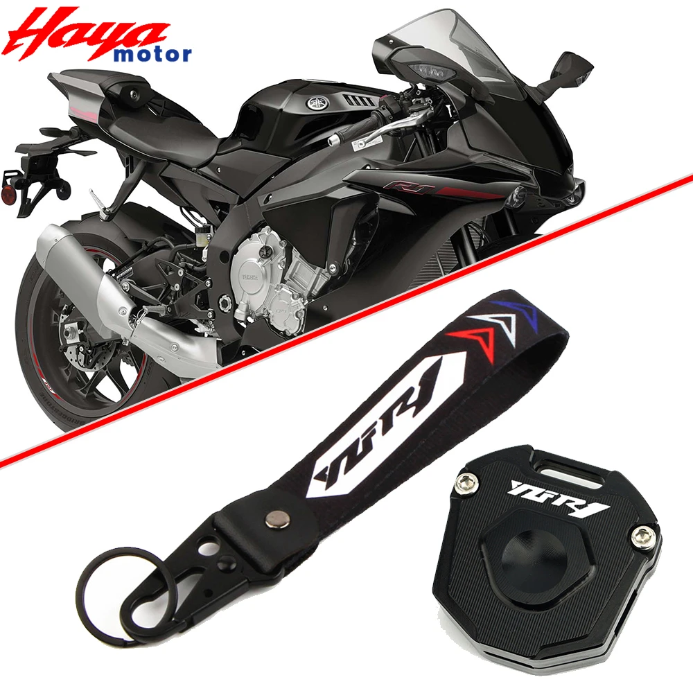 Motorcycle CNC Key Case Cover & Keyring Key Chain For YAMAHA YZFR1 YZF-R1 YZF R1 Accessories Keychain With Logo 