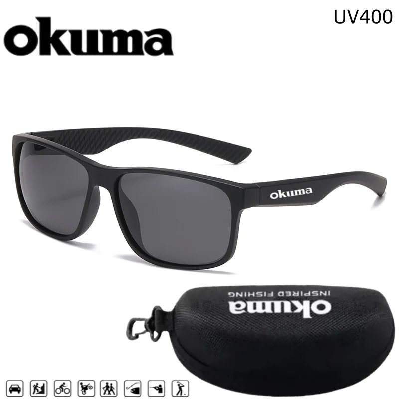 Oukuma Outdoor Polarized Sports Sunglasses UV400 Unisex for Fishing, Riding, Driving, Camping, Full of Highend Feel