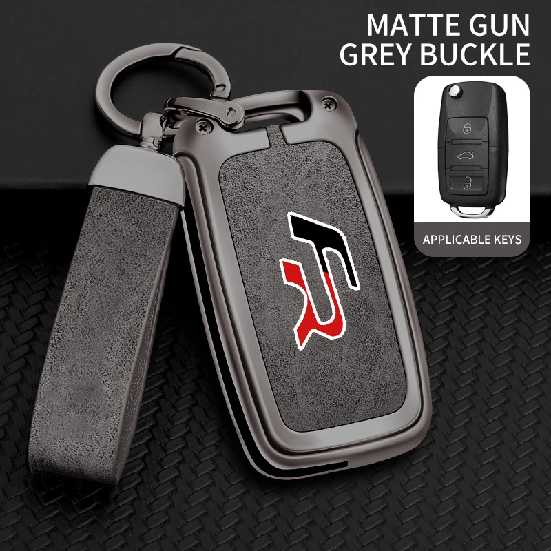 Suitable for Seat Ateca Leon FR 2 Ibiza zinc alloy car key cover high-end genuine leather car key case buckle auto accessories