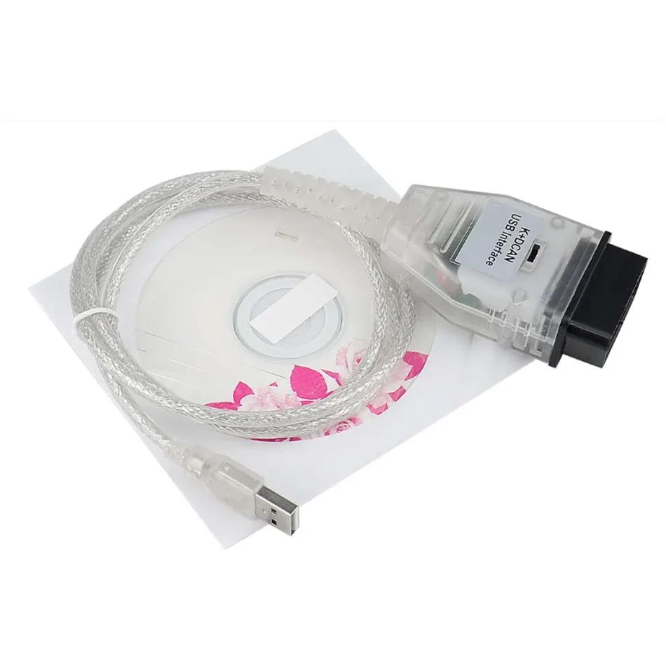 K DCAN Programming Cable for In-pa Ediabas K+DCAN Switch OBDII Diagnostic Cable for BMW E46 K+CAN K CAN FT232 Chip USB Interface