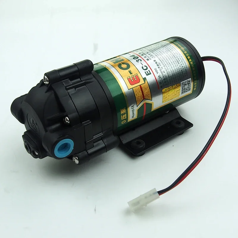 NF E-Chen RO Pump 2.6LPM at 70psi Booster Pump 400GDP Diaphragm Pump 24V DC for 0psi inlet pressure reverse osmosis water purifi