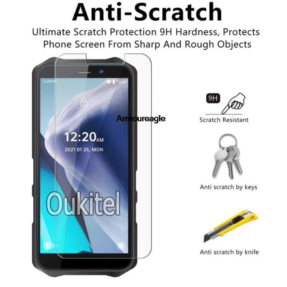 2-1pcs for oukitel wp12 wp10 wp7 wp6 wp8 wp5 pro tempered glass guard on oukitel wp 12 10 5 6 front screen protector film cover