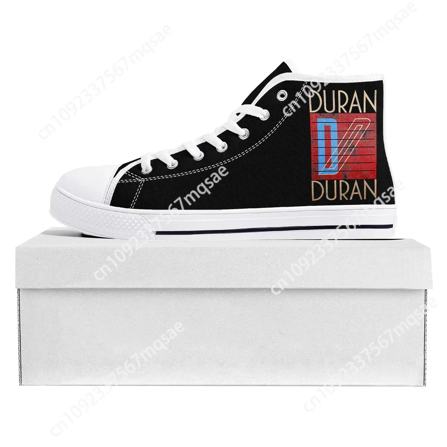 

Dance Rock Band Duran Duran Fashion High Top High Quality Sneakers Mens Womens Teenager Canvas Sneaker Couple Shoes Custom Shoe