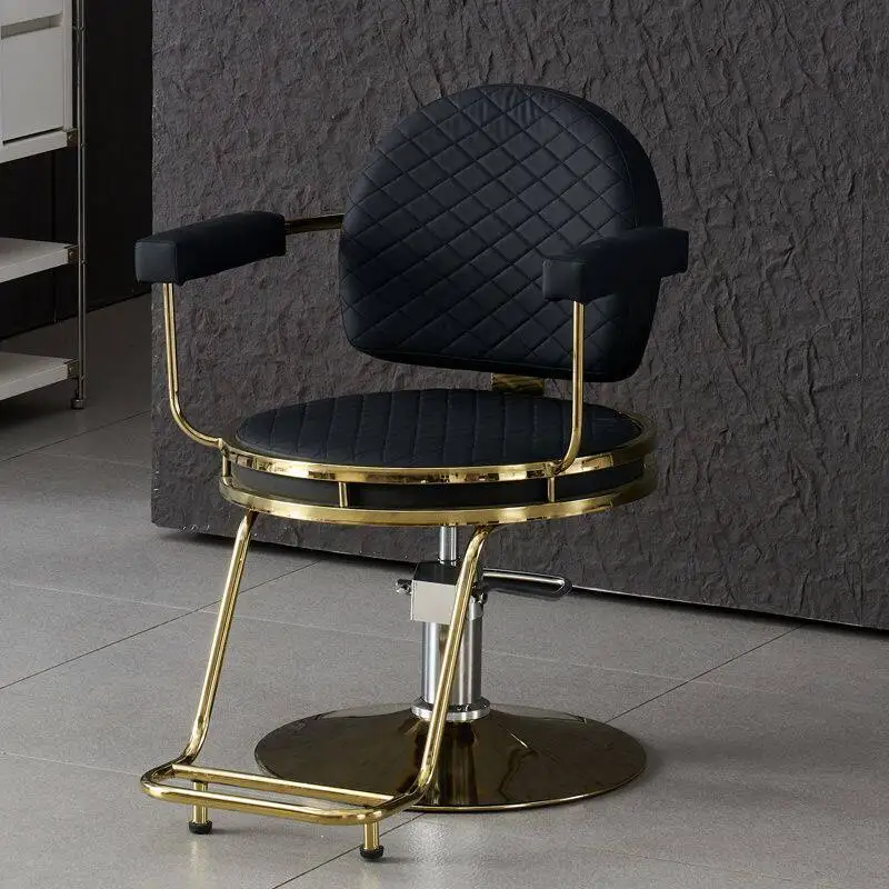 Luxury European Barber Chair Exquisite Glamour Creative Elegant Barber Chair Unique Design Sgabello Estetista Salon Furniture
