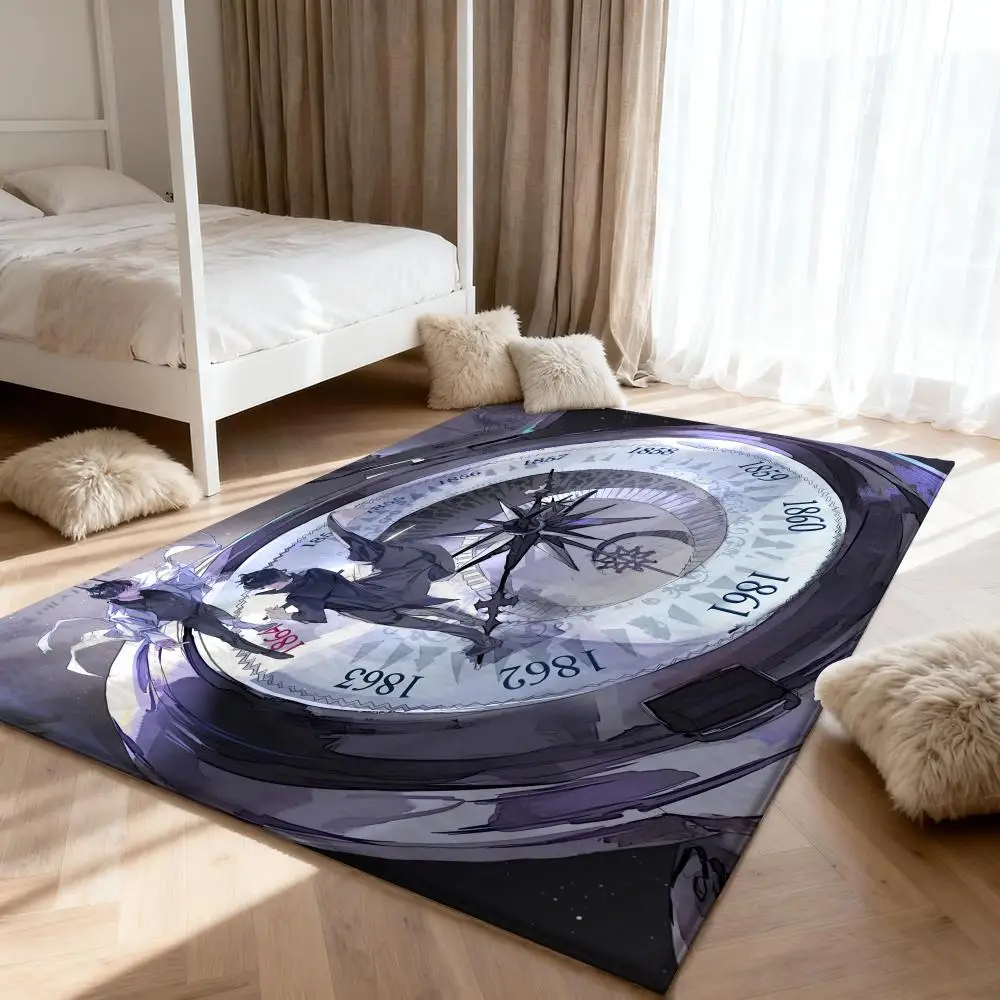 

Omniscient v-Viewpoint Creative Floor Mat Soft Thickened Absorbent Non-Slip Bedroom Living Room Door Mat Home Decor Flannel Rugs