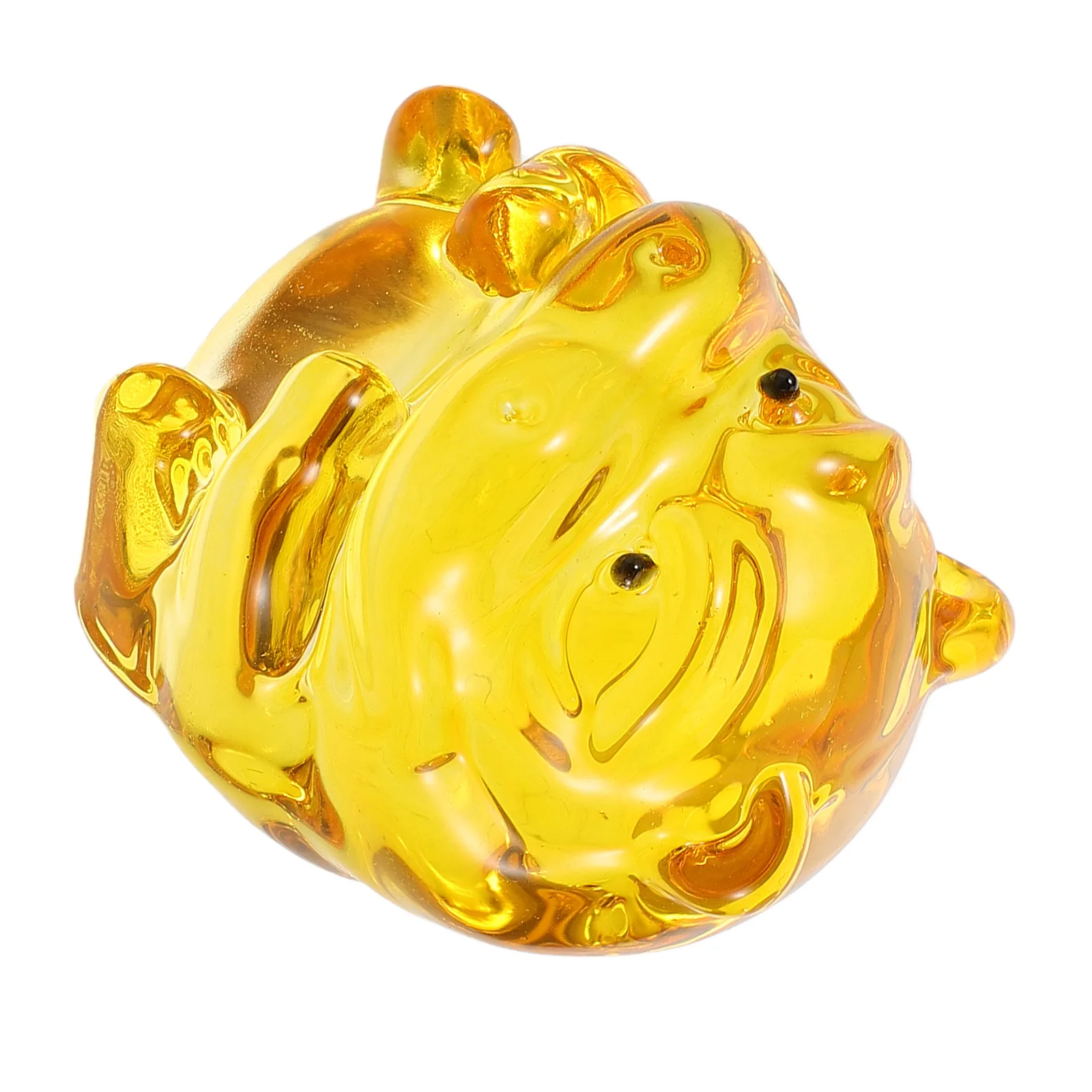 Crystal Hippo Ornaments Figurines for Home Decor Carved Animals Miniature Statue Standing