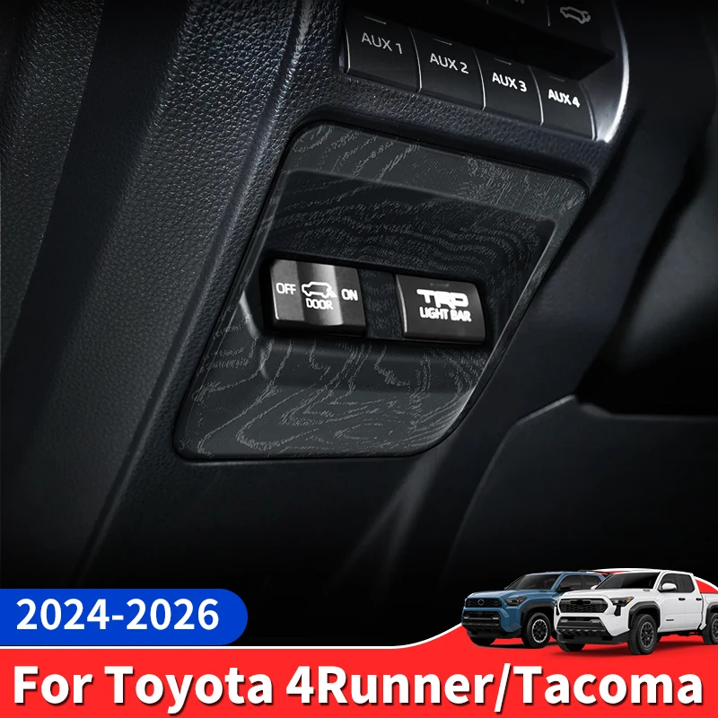 

For 2024-2026 Toyota 4Runner Tacoma Main Driving Function Button Frame Trim Panel Interior Upgraded Accessories