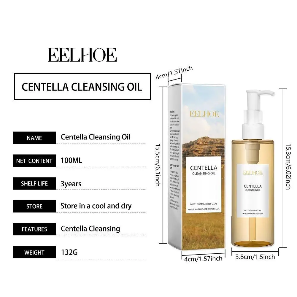 Centella Reinigungsöl Sanfter Make-up-Entferner Öl Tiefenreinigendes Porenreinigungsöl Mitesser-Entferner Nicht-Komedogenes Feuchtigkeitsspendendes Öl-Reinigungsmittel – Detail 16