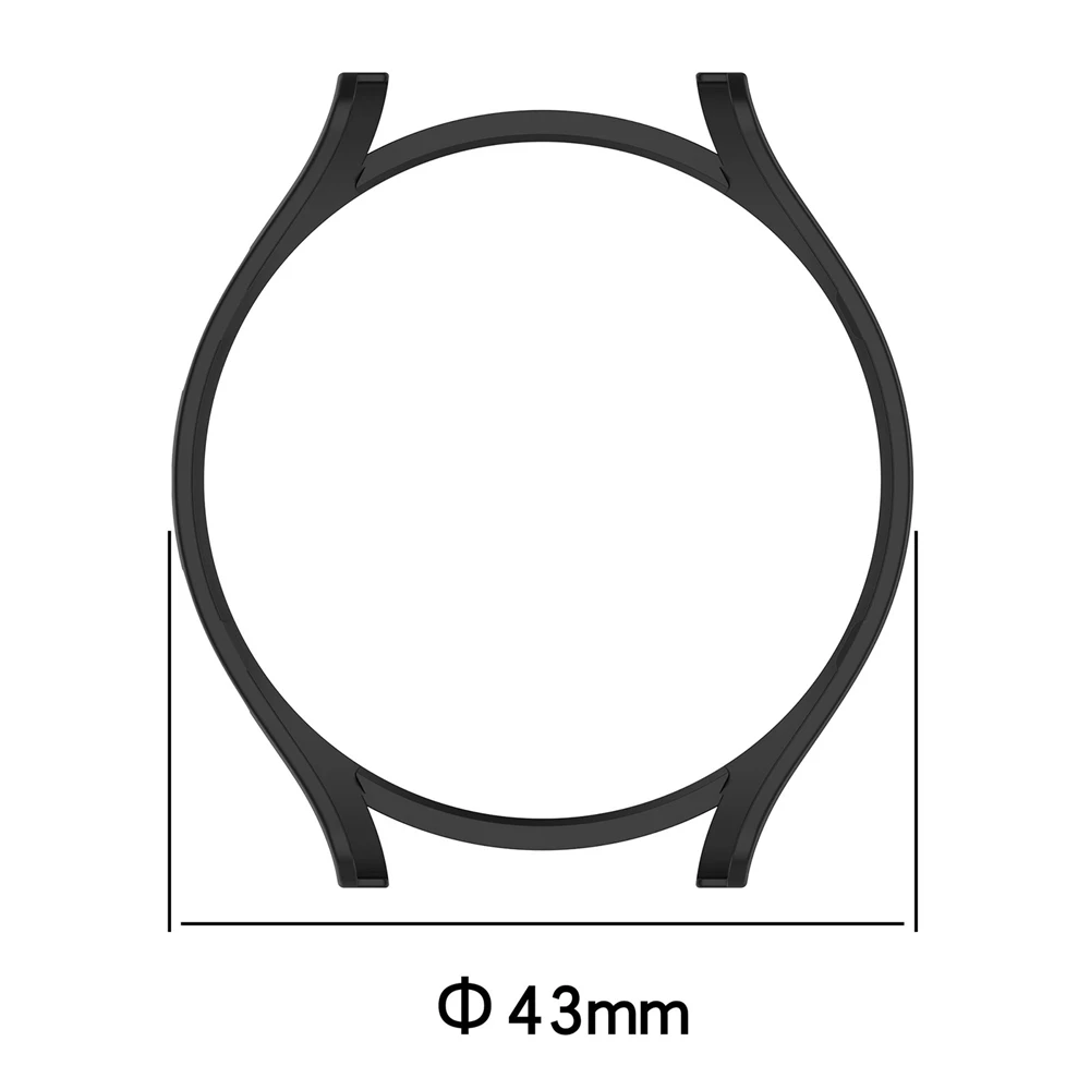 40/44Mm Half Verpakt Pc Beschermhoes Anti-Drop Horloge Shell Frame Voor Samsung Galaxy Watch6 Accessoires