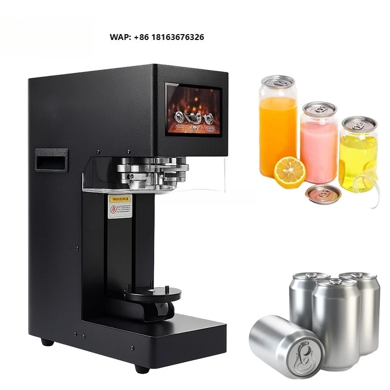Transparent Cup Round Can with Lids Sealing Business Multifunction Packaging Machine Tube Seal Machine for Sale Energy Drink